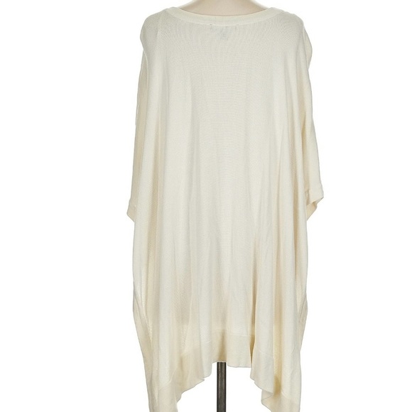 Ann Taylor Cream Knit Poncho - Picture 4 of 11